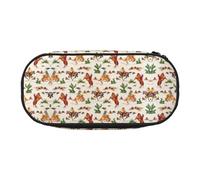 JEJEA Cowboy Ride Horse - Estuche para lápices de gran capacidad, gran capacidad de almacenamiento, organizador, Black, Talla única, Organizador de bolsas