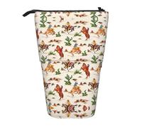 JEJEA Cowboy Ride Horse - Estuche telescópico multifuncional para lápices, estuche de papelería portátil para cosméticos, Black, Talla única, Organizador de bolsas