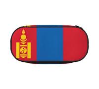 JEJEA Estuche organizador de gran capacidad con estampado de bandera de Mongolia, Black, Talla única, Organizador de bolsas