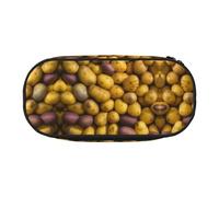 JEJEA Estuche organizador de gran capacidad con estampado de patatas, gran capacidad, Black, Talla única, Organizador de bolsas