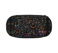 JEJEA Estuche organizador de gran capacidad para lápices con diseño de fórmula matemática, Black, Talla única, Organizador de bolsas