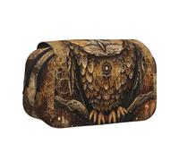 JEJEA Estuche para lápices con diseño de búho y creencias de búho, estuche organizador multiusos para adolescentes, Black, Talla única, Neceser