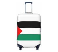 JEJEA Funda protectora para maleta, con estampado de bandera de Palestina, lavable, antiarañazos, Black, XL