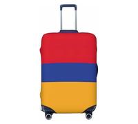 JEJEA Funda protectora para maleta, diseño de bandera de Armenia, lavable, antiarañazos, Black, L