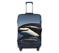 JEJEA Orca Killer - Funda protectora para maleta, lavable, antiarañazos, diseño de ballena asesina, Black, M