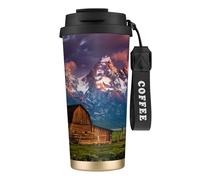 JEJEA Tazas aisladas de acero inoxidable con estampado de Parque Nacional, tazas de café de doble pared, taza de viaje de café para oficina en casa