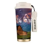 JEJEA Tazas aisladas de acero inoxidable con estampado de Parque Nacional, tazas de café de doble pared, taza de viaje de café para oficina en casa