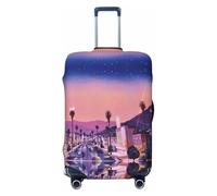 JEJEA The Old Hollywood - Funda protectora para maleta de viaje, lavable, antiarañazos, Black, S