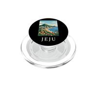 Jeju Corea del Sur Isla Costera Vintage Viajes Obra de Arte PopSockets PopGrip para MagSafe