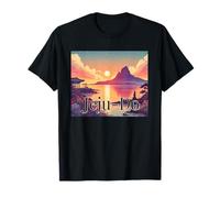 Jeju Do Island Atardecer Corea Aventura Escena Camiseta