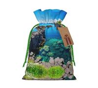 Jeju Island - Bolsas de regalo con cordón con estampado de Corea para fiestas, caramelos, regalos de Navidad, decoración de vacaciones
