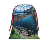 Jeju Island - Bolsas de regalo reutilizables multiusos con estampado de Corea, elegantes bolsas de regalo para mujeres, bolsas de regalo de Navidad