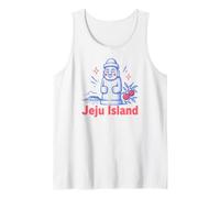 Jeju Island Dol Hareubang, Divertido Recuerdo de Viaje a Corea del Sur Camiseta sin Mangas