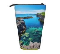 Jeju Island Korea - Estuche organizador vertical retráctil para Navidad, Año Nuevo, bolsa de oficina