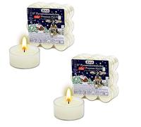 Jeka - Juego de 2 Velas de té con Boquilla Transparente para pirámides (27 Unidades)