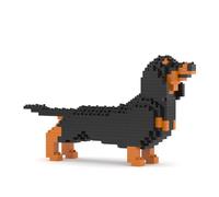 JEKCA Dachshund Mini 01S | Bloques de construcción de plástico para perros pequeños | A partir de 14 años