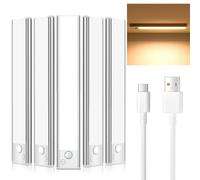 JEKEMORYE Luces Calida Luz LED Sensor Movimiento Cocina Viene con el 3pcs cable de carga tipo - C