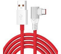 Jelanry Cable USB A a C en ángulo recto de 6 pies para OnePlus, cable de carga de 80 W, 67 W, 65 W, cargador rápido para Supervooc Dash cable de carga rápida de sincronización de datos tipo C para