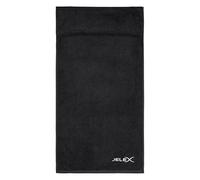 JELEX 100FIT Fitness Toalla de algodón con protección antideslizante y bolsillo con cremallera de material de malla. Dimensiones: 90 x 45 cm