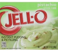 Jell-O Instant Pudding & Pie Filling, Pistachio, 3.4-Ounce Boxes (Pack of 4)