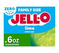 Jell-o Jalea americana de gelatina con sabor a lima sin azúcar más grande de 17 g