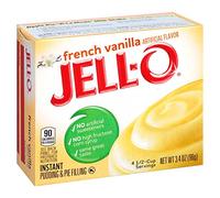 Jell-O - Mezcla de pudín instantánea Caja de 3.4 onzas (paquete de 6) Vainilla francés