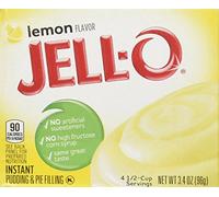 Jell-O - Sabor de limón pudín instantáneo y relleno de pastel, 3,4 oz (96 g) 4-pack