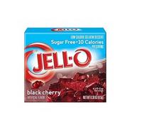 Jell-O Sugar Free Gelatin Dessert, Black Cherry - 8.5g