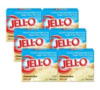 Jell-O Sugar-Free Instant Pudding and Pie Filling, Cheesecake, 1-Ounce Boxes (Pack of 6)