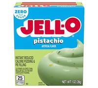 Jell-O Sugar-Free Instant Pudding and Pie Filling, Pistachio, 1-Ounce Boxes (Pack of 6)
