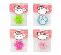 Jelli Squishi Pack de 4 Squishies Pata - Juguete Sensorial Antiestrés para Niños - Squishy de Gel Blando para Apretar - Estilo Kawaii Mochi - Colores Aleatorios