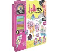 Jellirez - Glitter Set, crea tus joyas con gelatina y purpurina (Famosa JEL01000)