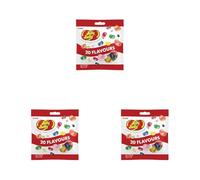 Jelly Belly Beans, grajeas con 20 sabores surtidos, Caramelos masticables en forma de judías - bolsa de 70 gramos (Paquete de 3)