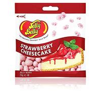 Jelly Belly Beans, grajeas con sabor a tarta de queso con fresa, Caramelos masticables en forma de judías - bolsa de 70 gramos