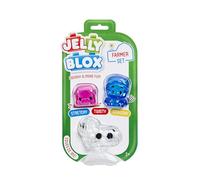 Jelly Blox Juego de personajes de granjero, vaca, cerdo, niño pequeño y