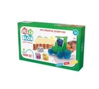 Jelly Blox- Set Granja - 18 Bloques de Construcción Táctiles de Formas Diferentes - Juego de Construcción para Niños Desde 2 Años - Bloques Extensibles, Flexibles y Suaves - Motricidad Fina