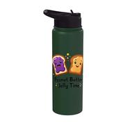 Jelly de mantequilla de maní Happy Toast Cartoon Bread Snack Stainless Steel Insulated Water Bottle