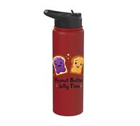 Jelly de mantequilla de maní Happy Toast Cartoon Bread Snack Stainless Steel Insulated Water Bottle