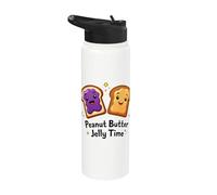 Jelly de mantequilla de maní Happy Toast Cartoon Bread Snack Stainless Steel Insulated Water Bottle