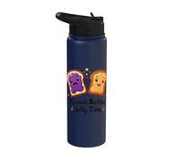 Jelly de mantequilla de maní Happy Toast Cartoon Bread Snack Stainless Steel Insulated Water Bottle