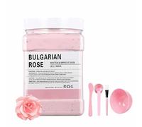 Jelly Mask en Polvo para Faciales - Peel-Off Jelly Mask, Powder DIY Spa Jelly Face Mask, Máscara Hidratante y Nutritiva para una Piel Radiante y Suave, Ideal para Blanqueamiento(Rose)