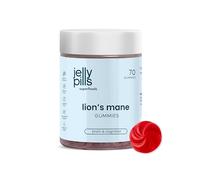 Jelly Pills Gominolas de Melena de León con Pimienta Negra - Fuente de Hongos Funcionales - 70 Gummies Veganas - Sin Azúcares Añadidos - Sabor Bayas Natural - Memoria y Concentración