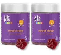 Jelly Pills Gominolas Melatonina Niños 0,5 mg + Vitamina B6-70 Gummies Veganas para 2 meses - Sin Azúcares Añadidos - Sabor Frutas del Bosque Natural (Paquete de 2)