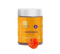 Jelly Pills® Gominolas Multivitaminas y Minerales Niños - Sin azúcares añadidos - 70 Gummies sabor Fresa - Todas las Vitaminas A B C D E Biotina Ácido Fólico Zinc Yodo Magnesio Cromo