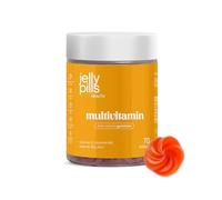 Jelly Pills Gominolas Multivitamínicas con Vitaminas A, B, C, D, E y Zinc - Apoyo a la Energía y Sistema Inmune - 70 Gummies Veganas - Sin Azúcares Añadidos - Sabor Fresa Natural - Bienestar Diario