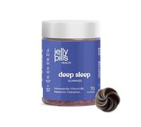 Jelly Pills Melatonina 1,9 mg con Ashwagandha, Triptófano y Vitaminas B6 y B12 - 70 Gummies Veganas - Sin Azúcares Añadidos - Sabor Frutos del Bosque - Fórmula para Rutina Nocturna y Equilibrio Diario