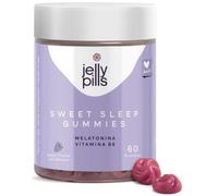 Jelly Pills® Gominolas de Melatonina y Vitamina B6 - Sin Azúcares Añadidos - 1 mg por dosis diaria para Dormir Bien - 60 Gummies Veganas con sabor frutas del bosque
