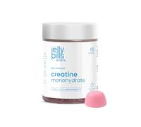 Jelly Pills Sports Creatina Monohidratada Gummies - 60 Gominolas - 1,5 g por Gummy - 3 g por Dosis - Pre-Workout Fuerza y Rendimiento - Sabor Fresa