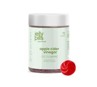 Jelly Pills Vinagre de Manzana 1.000 mg con Cromo - 70 Gummies Veganas - Sin Azúcares Añadidos - Sabor Manzana Natural - Complemento Alimenticio
