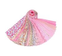 Jelly Roll Fabric Strips - 40 Printed Strips 50x6.5cm | Pre-Cut Cotton Fabric Rolls - Sewing Accessory for Quilted Bags Doll Clothes Dresses Cushion Covers Tablecloths